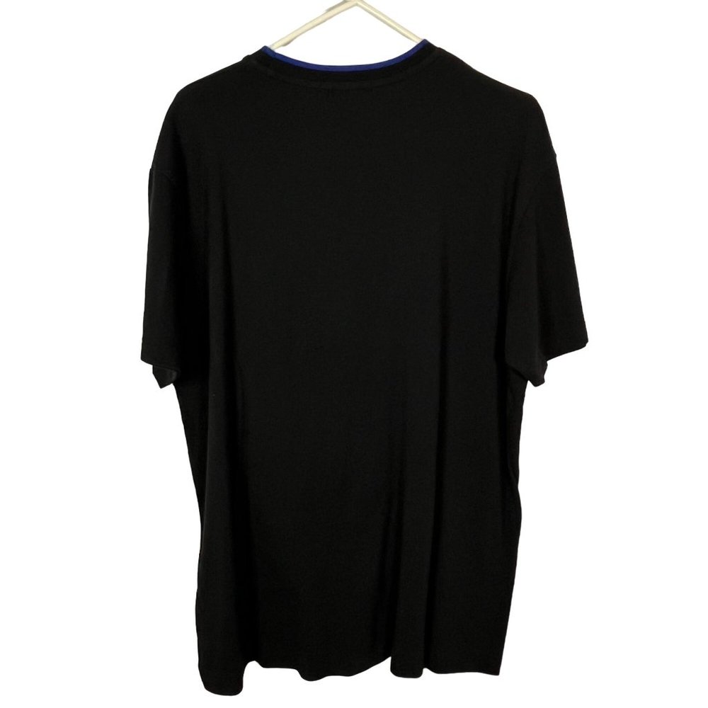 Polo Ralph Lauren Vintage 100% Cotton Shirt Black Large Blue Accent NWT - Picture 6 of 8